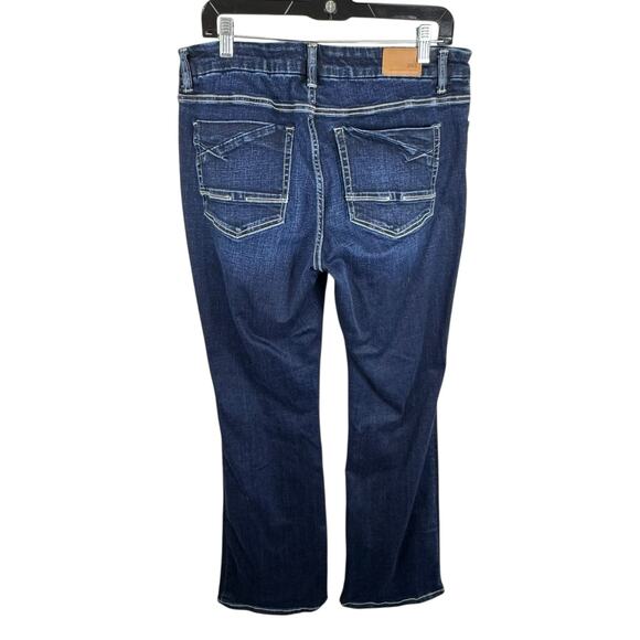 BKE Denim Cotton Blend Dark Wash Mid Rise Bootcut Jeans Size 32 x 34 - Picture 2 of 7